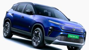 27 lakhs estimated price Tata harrier EV stealth are 4 colour available -prestine white, empowered oxide, pure grey, Nainital Nocture. Battery 75kwh, driving range - 622 km